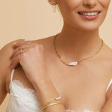 Danielle Gold & Pearl Bracelet