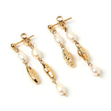 Mimi Pearl and Gold Earrings