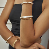 Rebel Gold and Enamel Bracelet