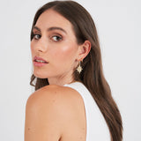Gemma Gold Charm Hoops