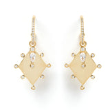 Gemma Gold Charm Hoops