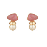 Atlantis Pink Onyx Studs