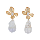 Flower Pearl Earrings