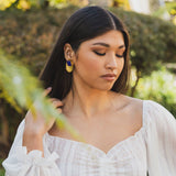 Luciana Blue Onyx Studs