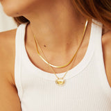 Sylvia Gold Snake Chain Necklace