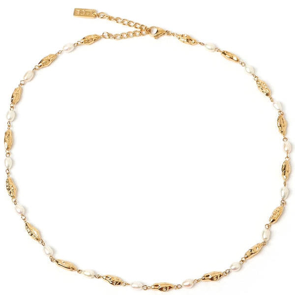 Mimi Pearl and Gold Necklace