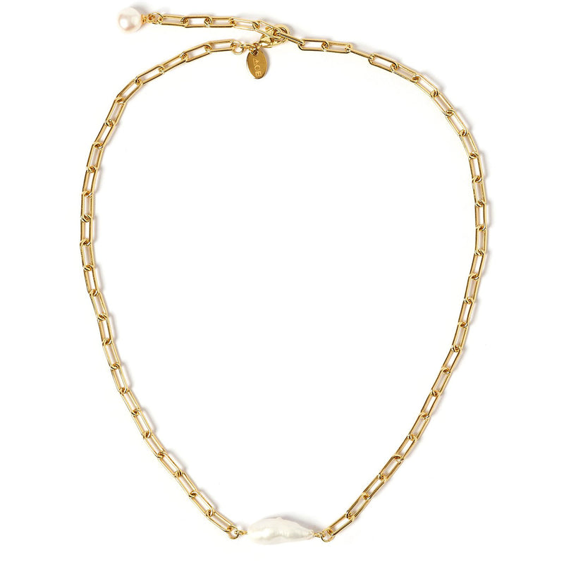 Cecilia Gold & Pearl Necklace