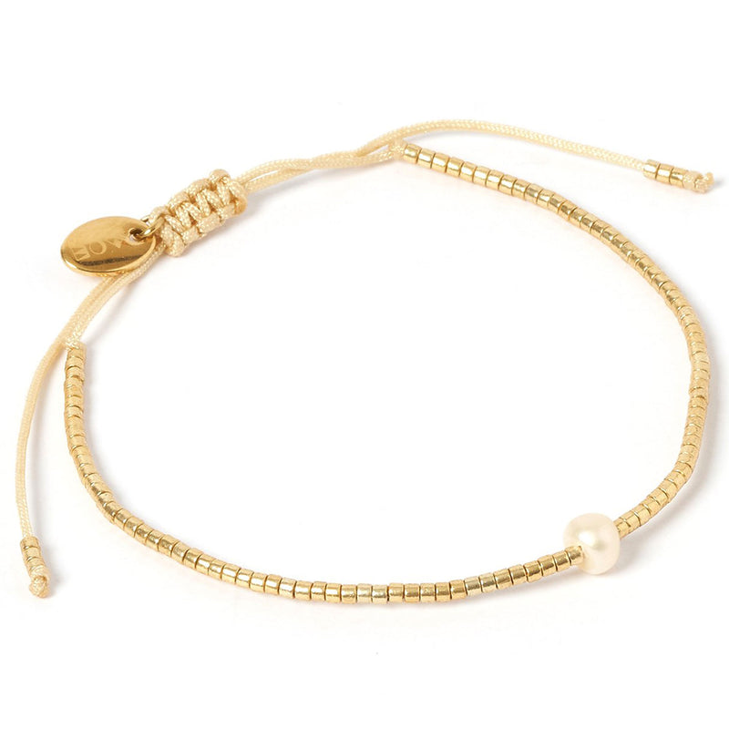 River Gold & Pearl Bracelet