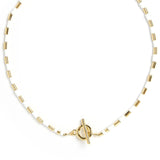 Talya Gold & White Necklace