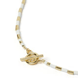 Talya Gold & White Necklace