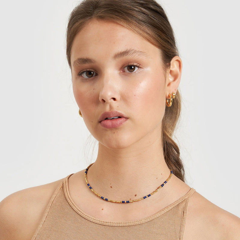 Iggy Gold & Lapis Lazuli Necklace