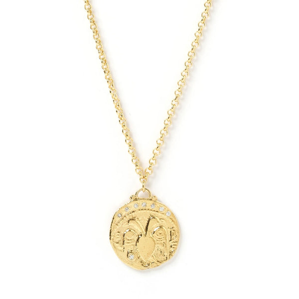 Medallion Gold Pendant Necklace