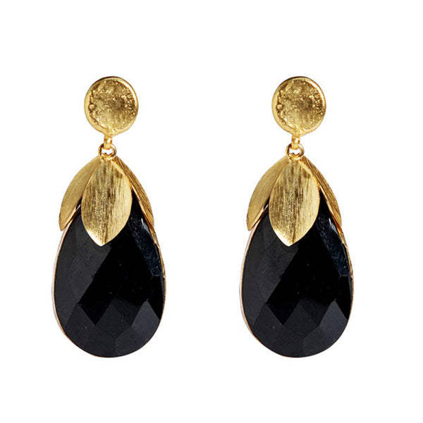 Zenia Black Onyx Earrings